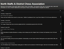 Tablet Screenshot of northstaffschess.com